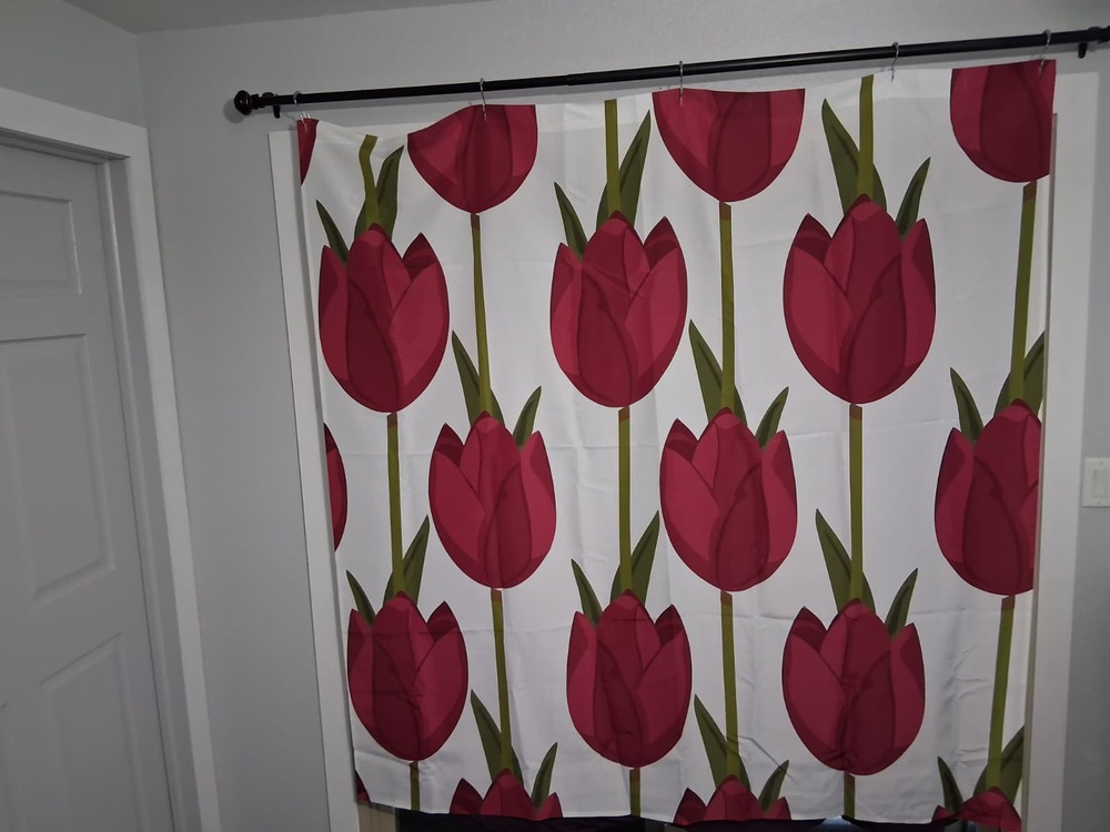 Red Tulips Shower Curtain